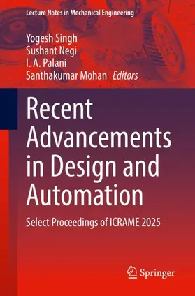 Singh / Negi / Palani |  Recent Advancements in Design and Automation | Buch |  Sack Fachmedien