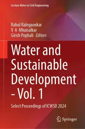 Ralegaonkar / Mhaisalkar / Pophali | Water and Sustainable Development - Vol. 1 | Buch | 978-981-954063-1 | www.sack.de