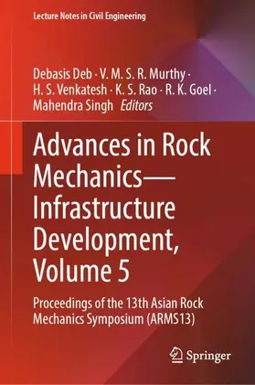 Deb / Murthy / Venkatesh |  Advances in Rock Mechanics-Infrastructure Development, Volume 5 | Buch |  Sack Fachmedien
