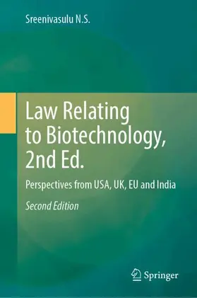 N.S. |  Law Relating to Biotechnology, 2nd Ed. | Buch |  Sack Fachmedien