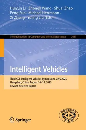 Li / Wang / Zhao |  Intelligent Vehicles | Buch |  Sack Fachmedien