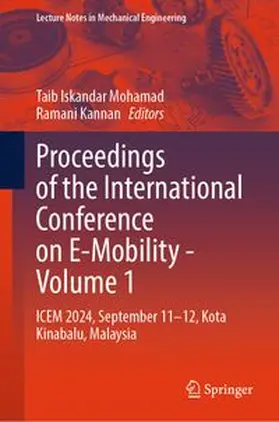 Mohamad / Kannan |  Proceedings of the International Conference on E-Mobility - Volume 1 | eBook | Sack Fachmedien