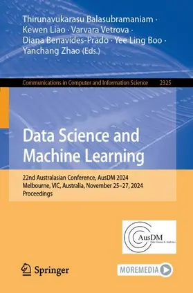 Balasubramaniam / Liao / Vetrova |  Data Science and Machine Learning | Buch |  Sack Fachmedien