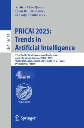 Mei / Qian / Bai |  PRICAI 2025: Trends in Artificial Intelligence | Buch |  Sack Fachmedien