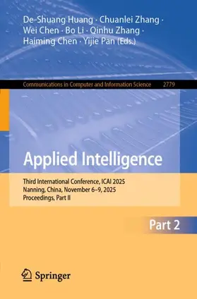 Huang / Zhang / Chen |  Applied Intelligence | Buch |  Sack Fachmedien