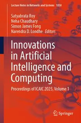 Roy / Chaudhary / Fong |  Innovations in Artificial Intelligence and Computing | eBook | Sack Fachmedien