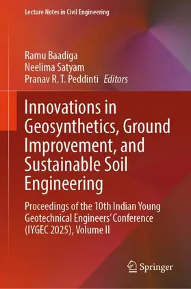 Baadiga / Satyam / Peddinti |  Innovations in Geosynthetics, Ground Improvement, and Sustainable Soil Engineering | Buch |  Sack Fachmedien