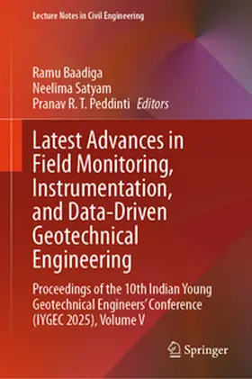 Baadiga / Satyam / Peddinti |  Latest Advances in Field Monitoring, Instrumentation, and Data-Driven Geotechnical Engineering | eBook | Sack Fachmedien