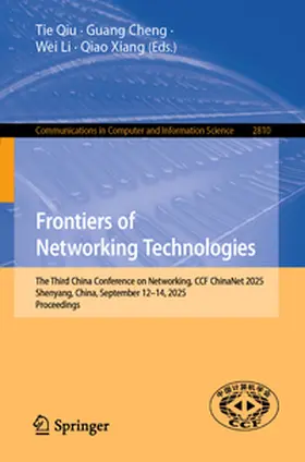Qiu / Cheng / Li |  Frontiers of Networking Technologies | eBook | Sack Fachmedien