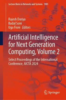 Doriya / Soni / Fiore |  Artificial Intelligence for Next Generation Computing, Volume 2 | Buch |  Sack Fachmedien