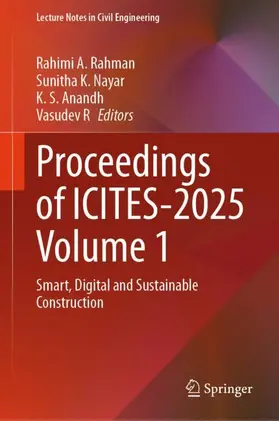 Rahman / Nayar / Anandh |  Proceedings of ICITES-2025 Volume 1 | Buch |  Sack Fachmedien