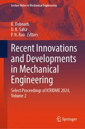 Debnath / Saha / Rao | Recent Innovations and Developments in Mechanical Engineering | E-Book | www.sack.de