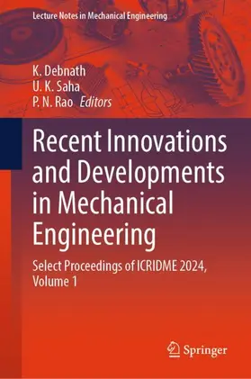 Debnath / Saha / Rao |  Recent Innovations and Developments in Mechanical Engineering | Buch |  Sack Fachmedien