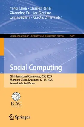 Chen / Rahal / Fu |  Social Computing | Buch |  Sack Fachmedien