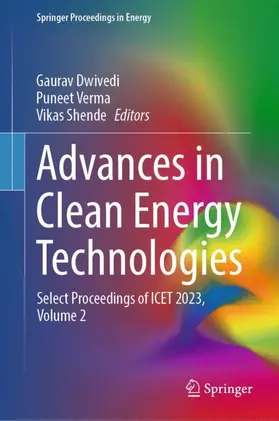 Dwivedi / Shende / Verma |  Advances in Clean Energy Technologies | Buch |  Sack Fachmedien