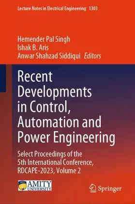 Singh / Siddiqui / Aris |  Recent Developments in Control, Automation and Power Engineering | Buch |  Sack Fachmedien
