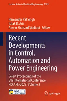 Singh / Aris / Siddiqui | Recent Developments in Control, Automation and Power Engineering | E-Book | sack.de