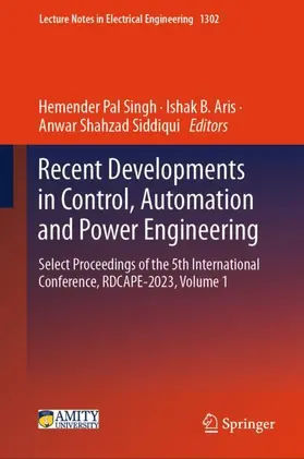 Singh / Siddiqui / Aris |  Recent Developments in Control, Automation and Power Engineering | Buch |  Sack Fachmedien