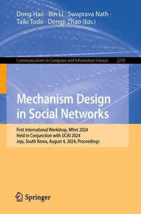 Hao / Li / Nath |  Mechanism Design in Social Networks | Buch |  Sack Fachmedien