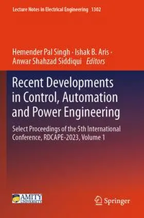 Singh / Aris / Siddiqui |  Recent Developments in Control, Automation and Power Engineering | Buch |  Sack Fachmedien