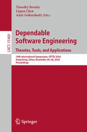 Bourke / Chen / Goharshady | Dependable Software Engineering. Theories, Tools, and Applications | E-Book | www.sack.de