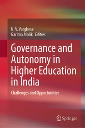 Varghese / Malik |  Governance and Autonomy in Higher Education in India | eBook | Sack Fachmedien