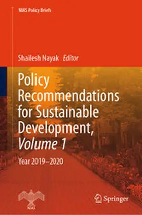 Nayak |  Policy Recommendations for Sustainable Development, Volume 1 | eBook | Sack Fachmedien