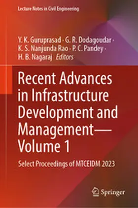 Guruprasad / Dodagoudar / Rao | Recent Advances in Infrastructure Development and Management - Volume 1 | E-Book | www.sack.de