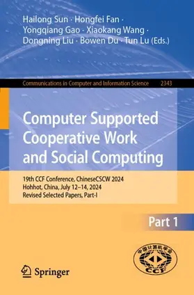 Sun / Fan / Gao |  Computer Supported Cooperative Work and Social Computing | Buch |  Sack Fachmedien