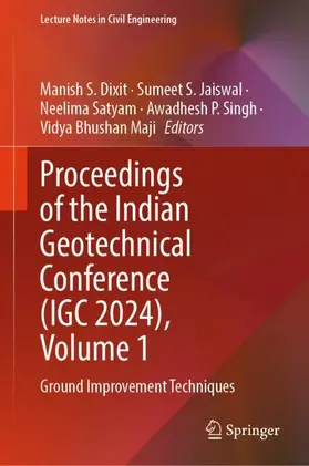 Dixit / Jaiswal / Maji |  Proceedings of the Indian Geotechnical Conference (IGC 2024), Volume 1 | Buch |  Sack Fachmedien