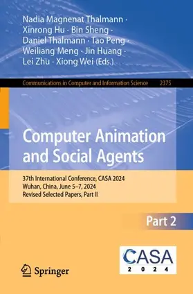 Magnenat Thalmann / Hu / Sheng |  Computer Animation and Social Agents | Buch |  Sack Fachmedien