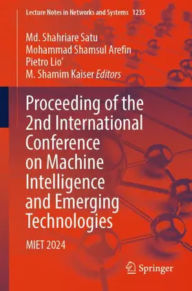 Satu / Shamsul Arefin / Lio' | Proceeding of the 2nd International Conference on Machine Intelligence and Emerging Technologies | Buch | 978-981-962720-2 | sack.de