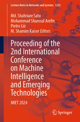 Satu / Shamsul Arefin / Lio' |  Proceeding of the 2nd International Conference on Machine Intelligence and Emerging Technologies | eBook | Sack Fachmedien