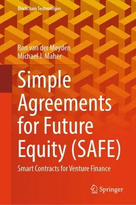 van der Meyden / Maher |  Simple Agreements for Future Equity (SAFE) | Buch |  Sack Fachmedien