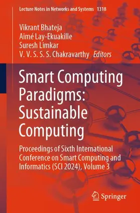 Bhateja / Chakravarthy / Lay-Ekuakille |  Smart Computing Paradigms: Sustainable Computing | Buch |  Sack Fachmedien