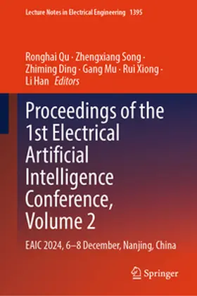 Qu / Song / Ding |  Proceedings of the 1st Electrical Artificial Intelligence Conference, Volume 2 | eBook | Sack Fachmedien