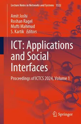 Joshi / Ragel / Mahmud | ICT: Applications and Social Interfaces | Buch | 978-981-964135-2 | www.sack.de