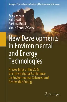 Baeyens / Deng / Dewil |  New Developments in Environmental and Energy Technologies | Buch |  Sack Fachmedien