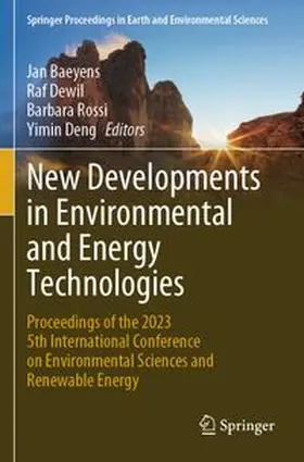 Baeyens / Dewil / Rossi |  New Developments in Environmental and Energy Technologies | Buch |  Sack Fachmedien