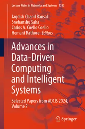 Bansal / Saha / Coello |  Advances in Data-Driven Computing and Intelligent Systems | eBook | Sack Fachmedien