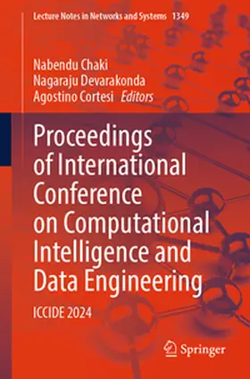 Chaki / Devarakonda / Cortesi |  Proceedings of International Conference on Computational Intelligence and Data Engineering | eBook | Sack Fachmedien