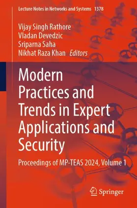 Rathore / Devedzic / Saha |  Modern Practices and Trends in Expert Applications and Security | Buch |  Sack Fachmedien