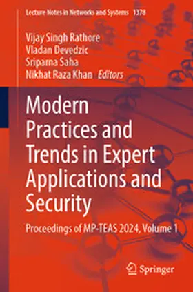 Rathore / Devedzic / Saha | Modern Practices and Trends in Expert Applications and Security | E-Book | www.sack.de