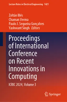 Illés / Verma / Gonçalves |  Proceedings of International Conference on Recent Innovations in Computing | eBook | Sack Fachmedien
