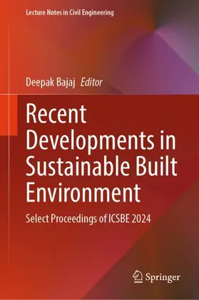 Bajaj |  Recent Developments in Sustainable Built Environment | Buch |  Sack Fachmedien