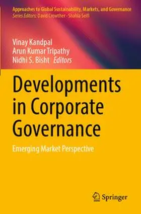 Kandpal / Tripathy / Bisht |  Developments in Corporate Governance | Buch |  Sack Fachmedien