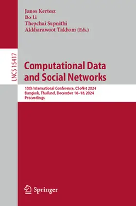 Kertesz / Li / Supnithi | Computational Data and Social Networks | E-Book | sack.de