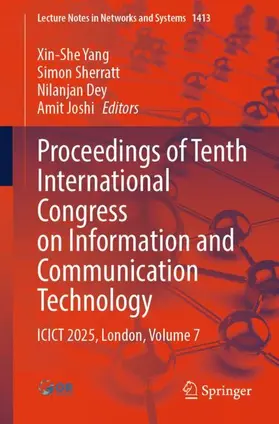 Yang / Sherratt / Dey |  Proceedings of Tenth International Congress on Information and Communication Technology | Buch |  Sack Fachmedien