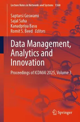 Goswami / Saha / Basu |  Data Management, Analytics and Innovation | Buch |  Sack Fachmedien
