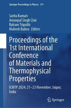 Kumari / Singh / Tripathi |  Proceedings of the 1st International Conference on Materials and Thermophysical Properties | Buch |  Sack Fachmedien
